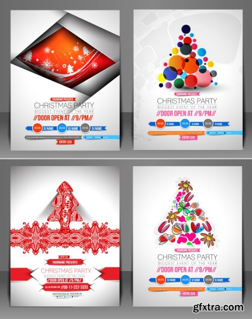 Christmas Party Flyers 25xEPS