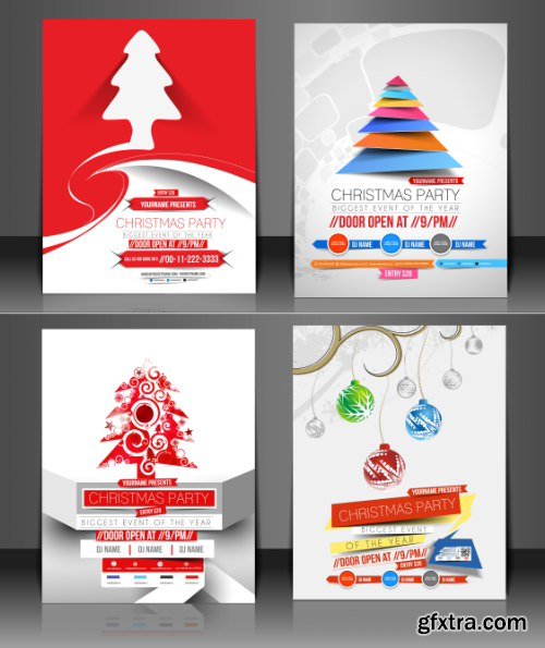 Christmas Party Flyers 25xEPS