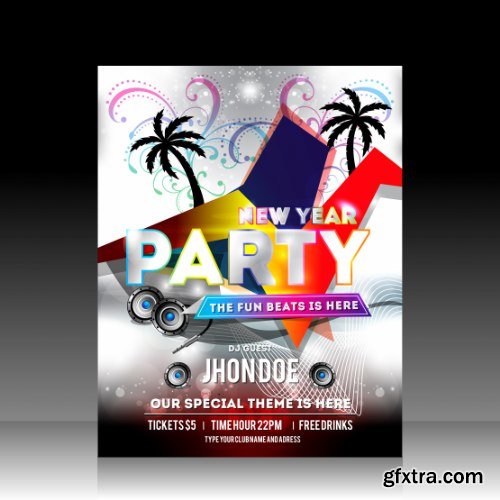 Christmas Party Flyers 25xEPS