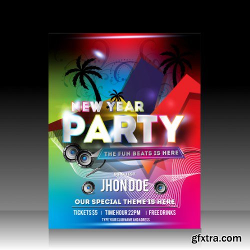 Christmas Party Flyers 25xEPS