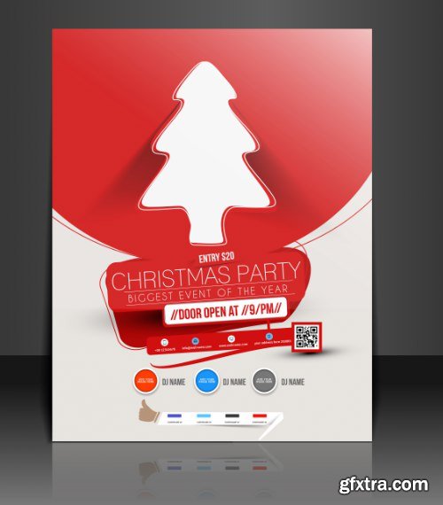 Christmas Party Flyers 25xEPS