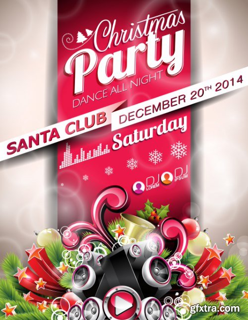 Christmas Party Flyers 25xEPS