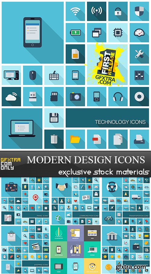 Modern Design Icons, 25xEPS