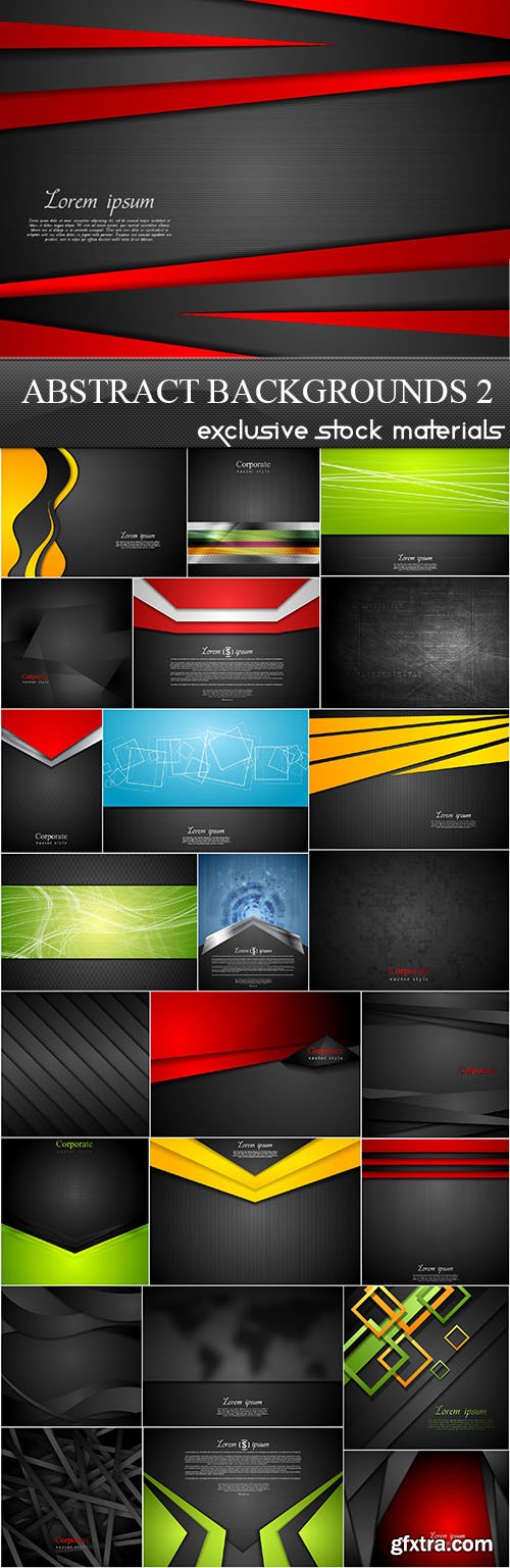 Abstract Backgrounds Vector Set 2, 25xEPS