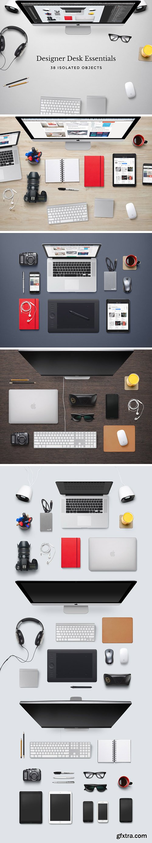 GraphicBurger - Designer Desk Essentials 5xPSD