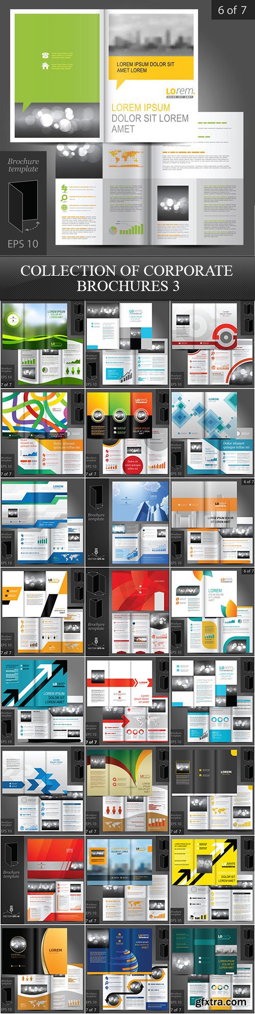 Collection of Corporate Brochures 3, 25xEPS