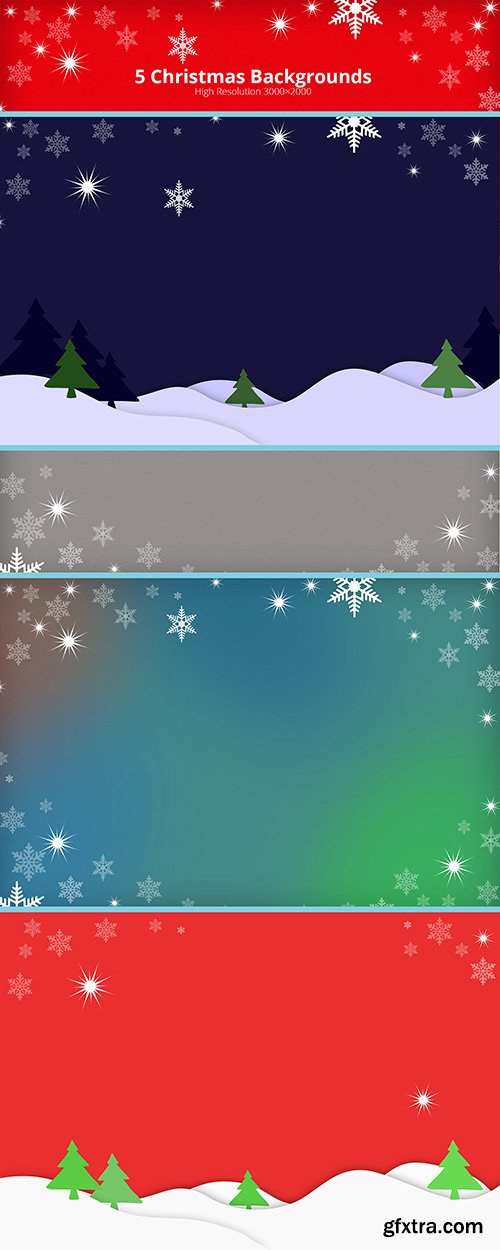 5 Christmas And New Year 2015 Backgrounds