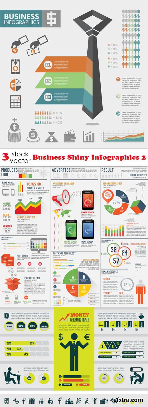 Vectors - Business Shiny Infographics 2