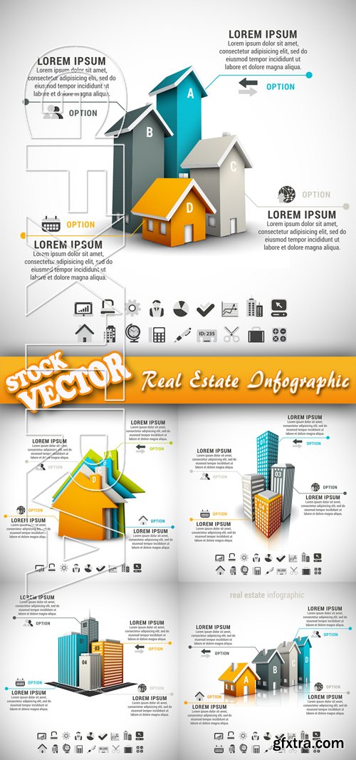 Stock Vector - Real Estate Infographic