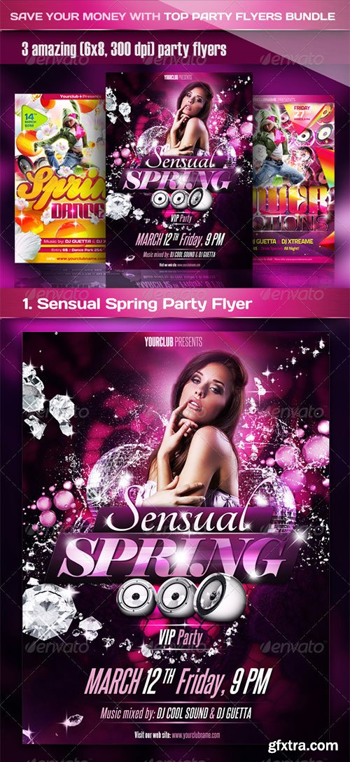 GraphicRiver - Top Party Flyer Bundle 2232314