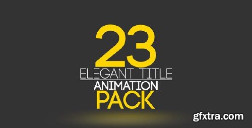 VideoHive - 23 Elegant Title Animation 9693080