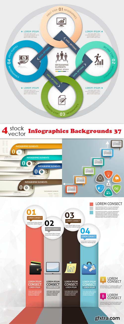 Vectors - Infographics Backgrounds 37