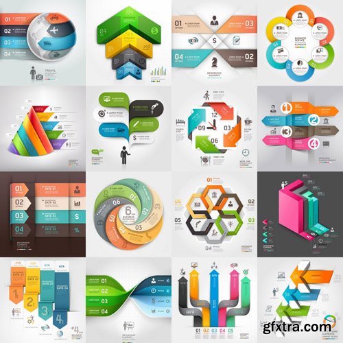 Infographics Design Elements#69 - 30 Vector