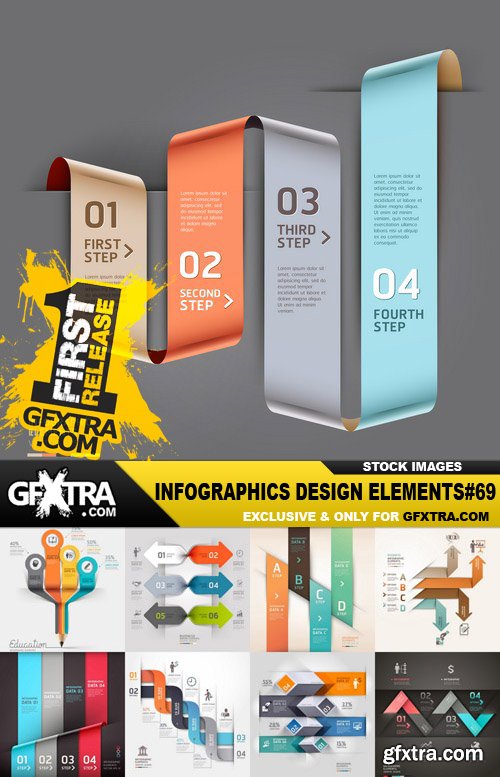 Infographics Design Elements#69 - 30 Vector