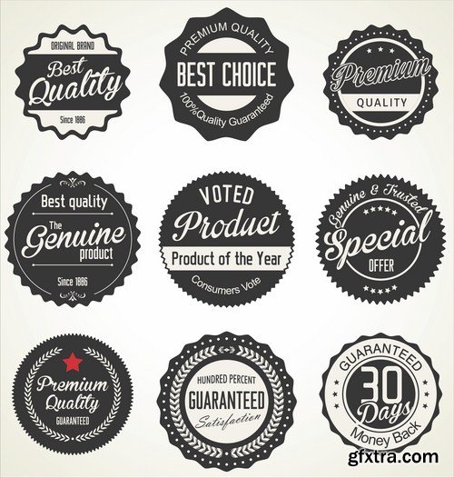 Different Labels & Stickers #2 - 30 Vector