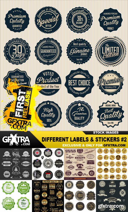 Different Labels & Stickers #2 - 30 Vector