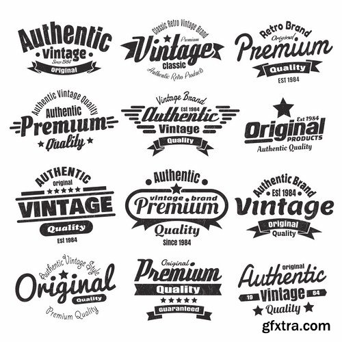 Different Labels & Stickers #2 - 30 Vector