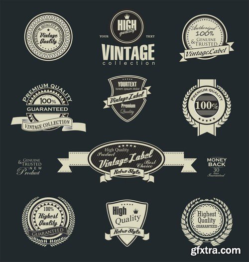 Different Labels & Stickers #2 - 30 Vector