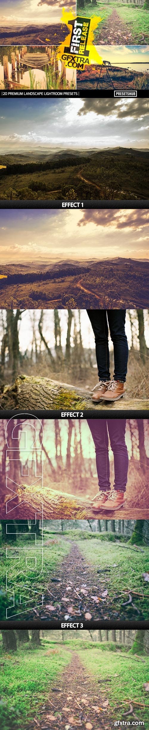 GraphicRiver - 20 Premium Landscape Effect V-1 Lightroom Presets 9475026