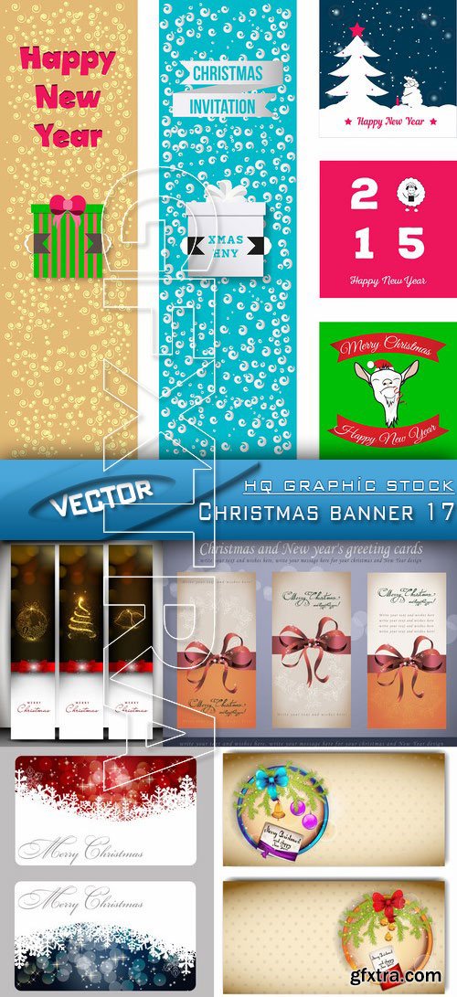 Stock Vector - Christmas banner 17