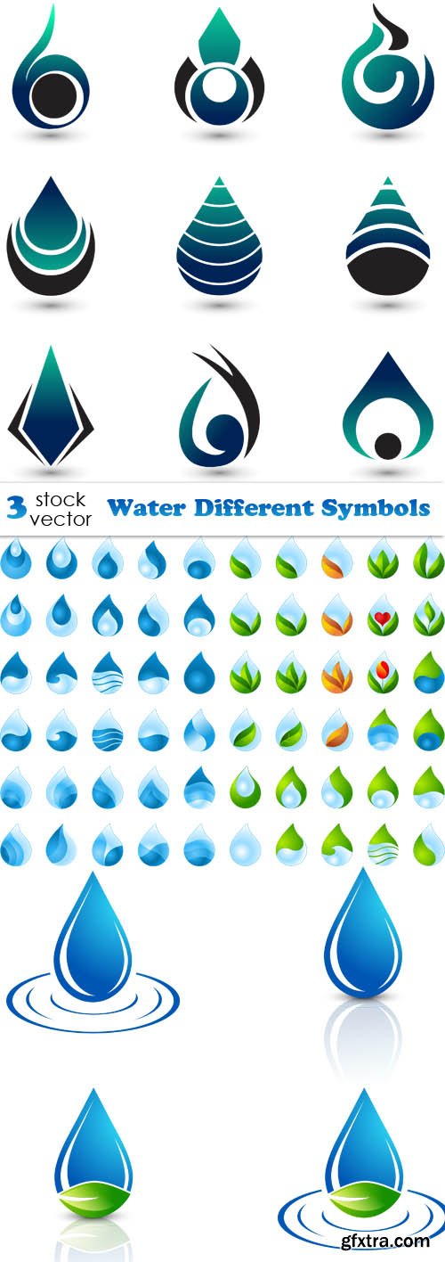 Vectors - Water Different Symbols