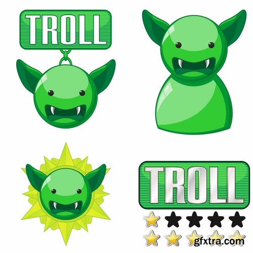 Collection of of cartoon troll 25 Eps