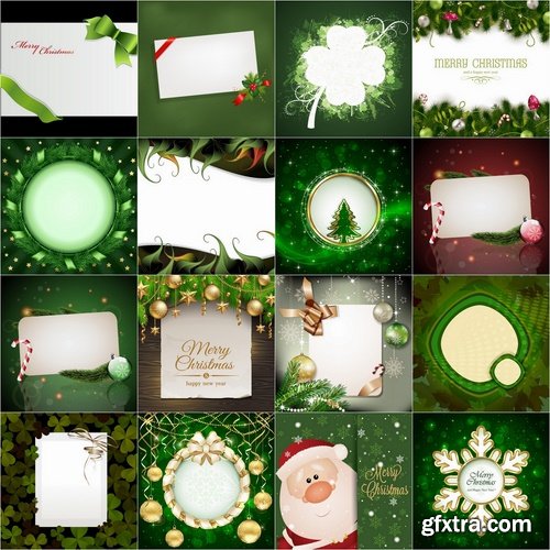 Collection of Christmas signage 25 Eps
