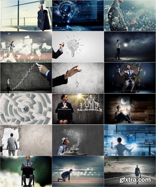 Collection of images of conceptual business 25 UHQ Jpeg