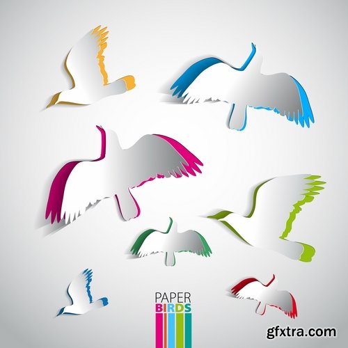 Collection of vector images of animals on gift cards 25 Eps