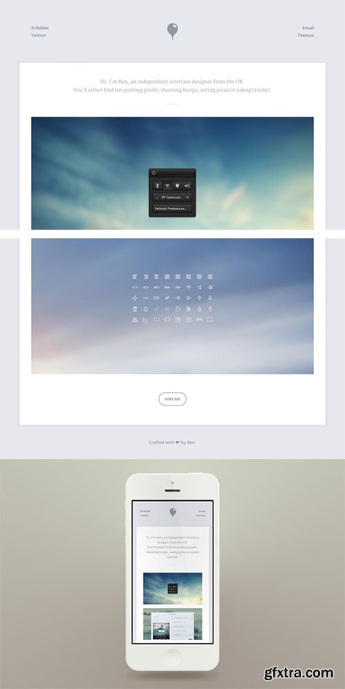 Breeze - Portfolio (HTML/CSS/PSD) - Creativemarket 2887