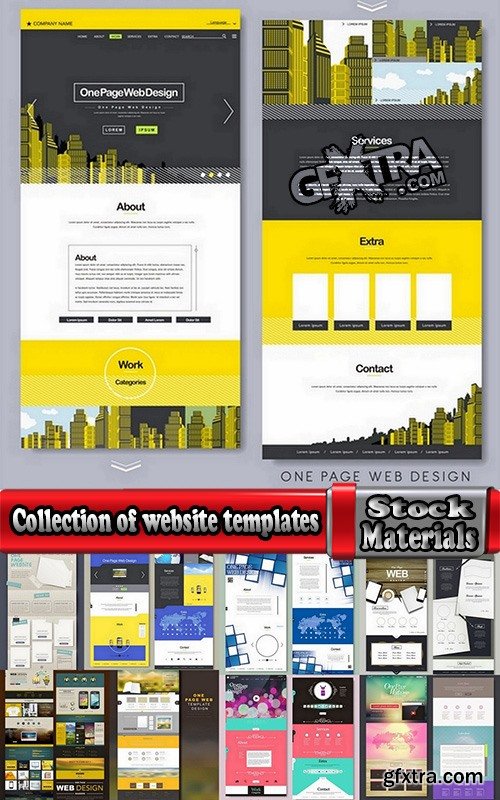 Collection of website templates #4-25 Eps