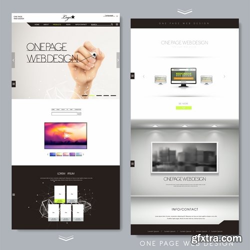 Collection of website templates #4-25 Eps