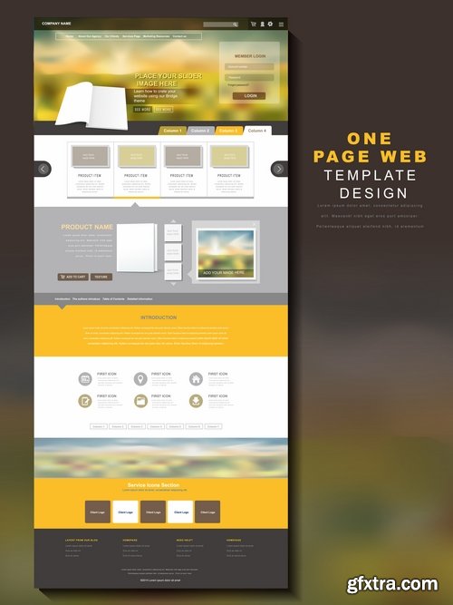 Collection of website templates #4-25 Eps