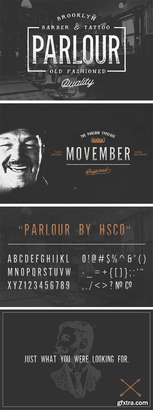 Parlour Font Family - 2 Fonts $25