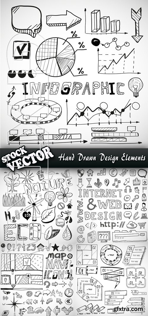 Stock Vector - Hand Drawn Design Elements