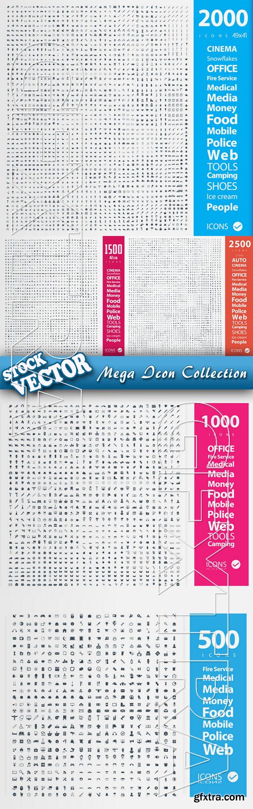 Stock Vector - Mega Icon Collection