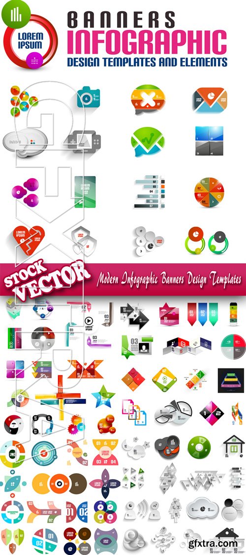 Stock Vector - Modern Infographic Banners Design Templates