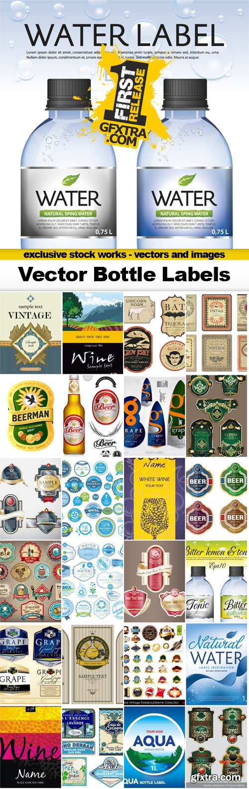 Bottle Labels - 25x EPS