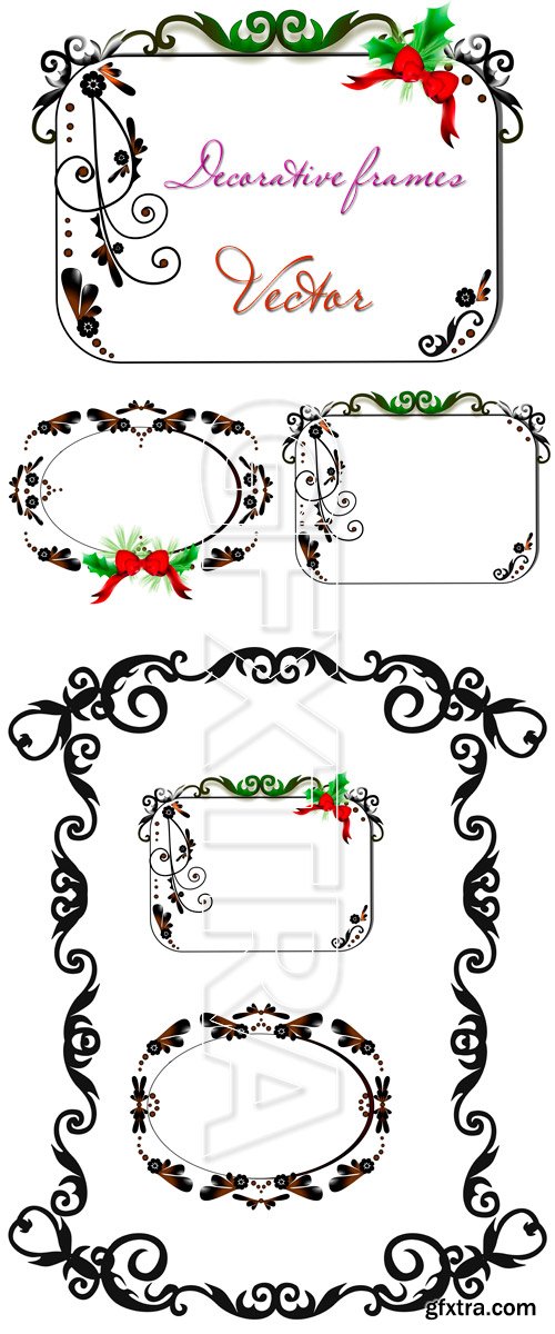 Decorative framework - cuts in Vector