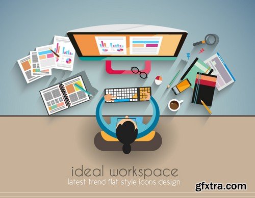 Stock Vectors - Workspace 2, 25xEPS