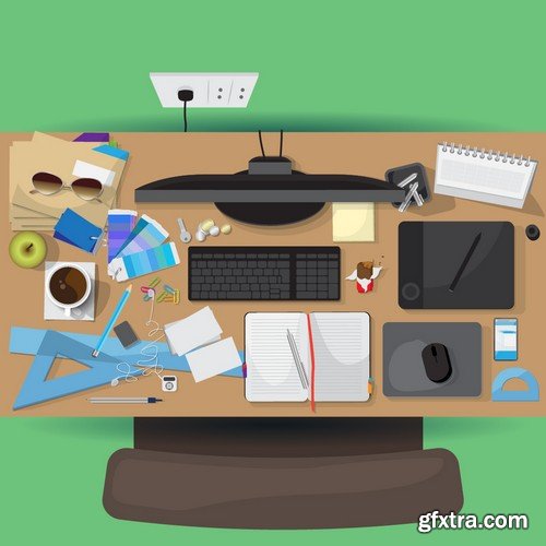 Stock Vectors - Workspace 2, 25xEPS