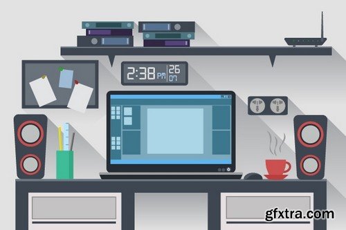 Stock Vectors - Workspace 2, 25xEPS