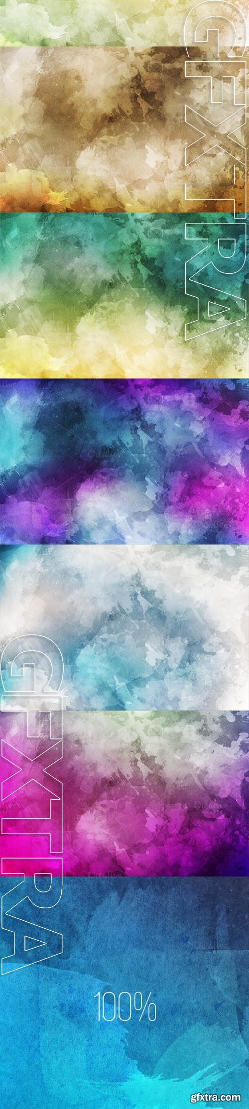 Watercolor Backgounds - Creativemarket 124277