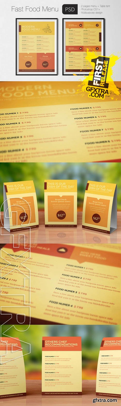 Fast Food Menu - Creativemarket 103060