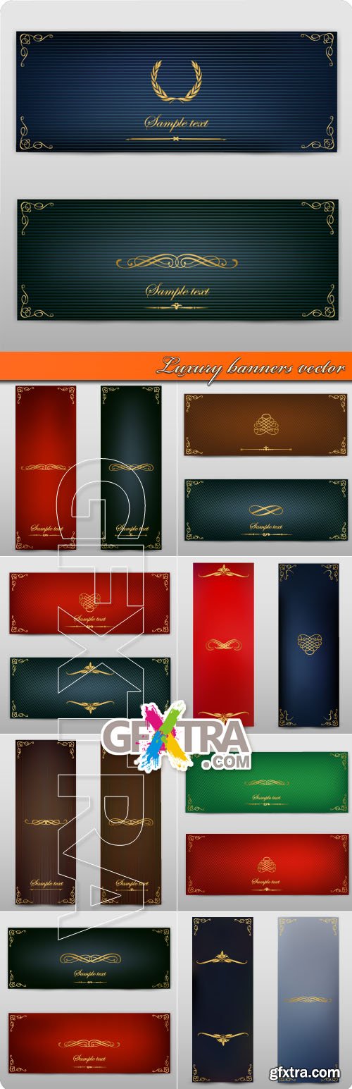 Luxury banners vector