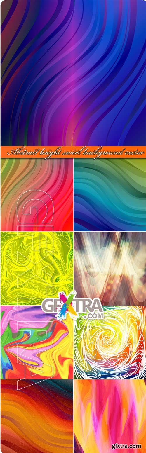 Abstract bright swirl background vector