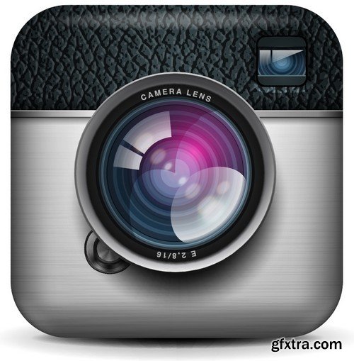 Stock Vectors - Camera 4, 25xEPS