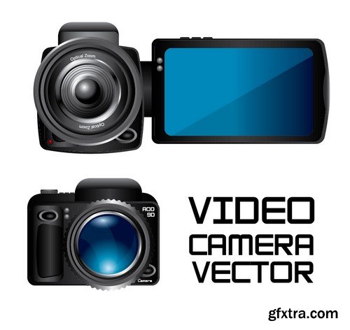 Stock Vectors - Camera 4, 25xEPS