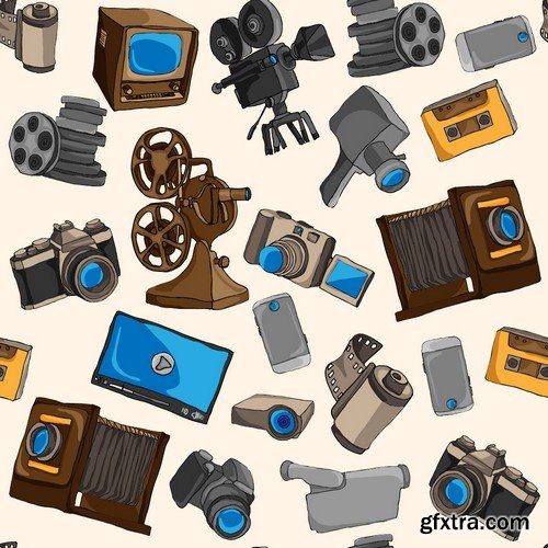 Stock Vectors - Camera 4, 25xEPS