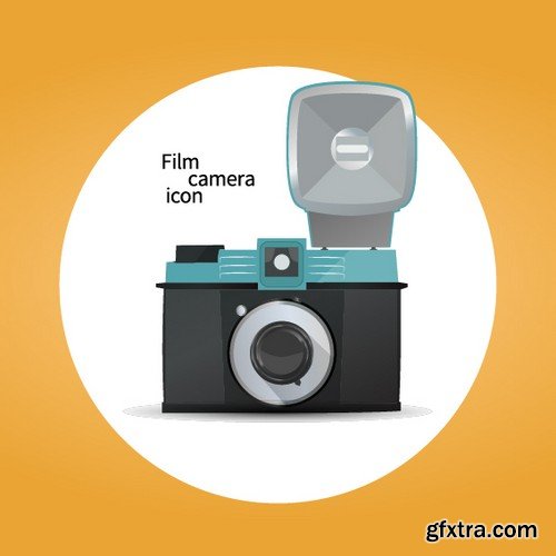 Stock Vectors - Camera 4, 25xEPS